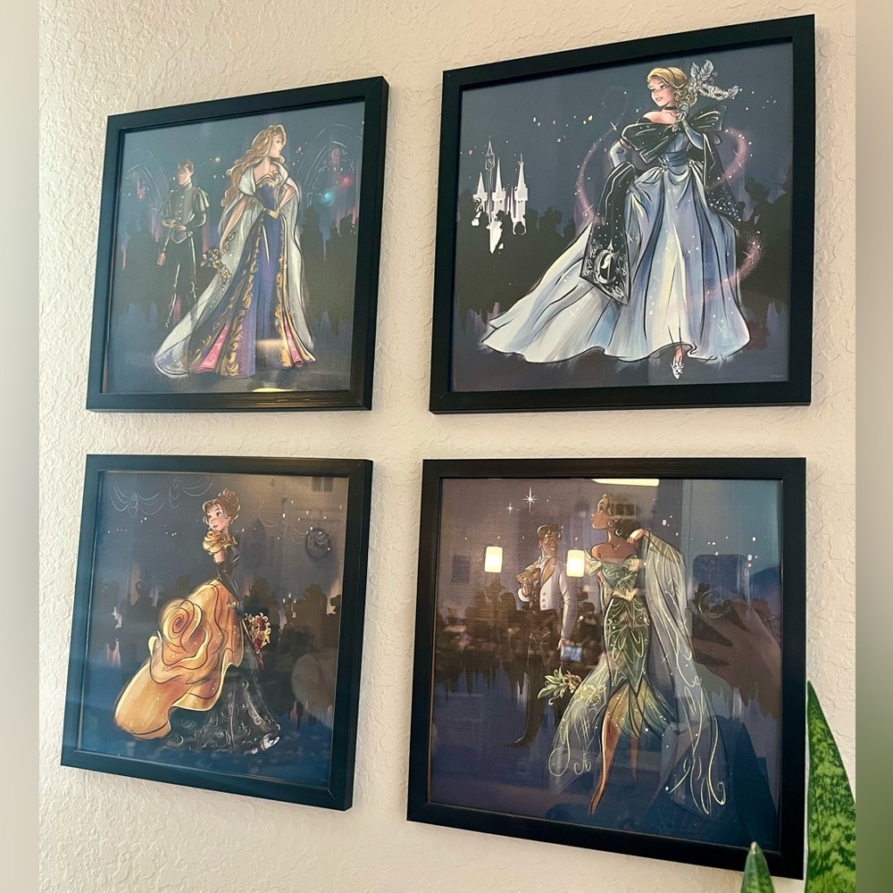 Princess Aurora Disney Designer Midnight Masquerade Framed Lithograph Art Print - Picture 5 of 6